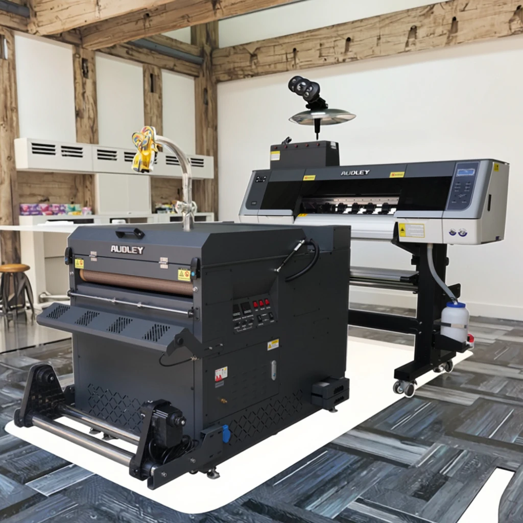

Audley 60cm 2 Eps I3200 DTF Printer 60 Cm A3 PET Film Printer T-shirt DTF Printing Machine With Shaking Powder Machine