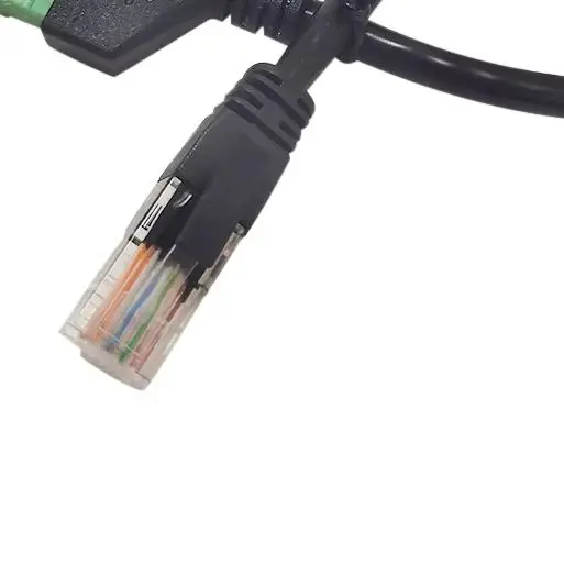 1000pc RJ45 to Screw Terminal Block 8P Connector Ethernet RJ45 Male Female to 8 Pin Screw Terminal Network Adapter Cable for DVR
