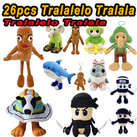 42style Tralalelo Tralala Plush Tungtungtung Italian Brainrot Al Tralalero Tralala Plush Doll Stuffed Soft Pillow Custom Toys