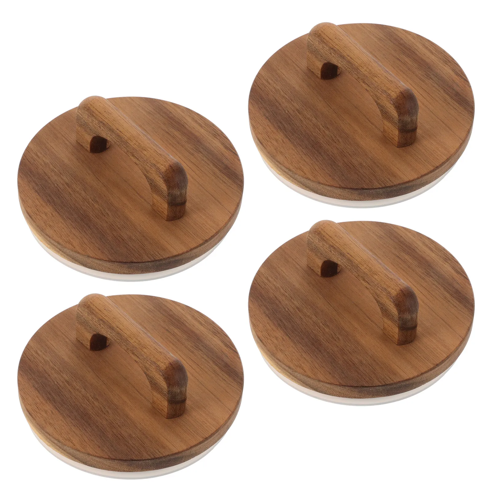 4 قطع أغطية خشبية لبرطمانات مي - مراجعة Food Storage Jars With Wooden Lids وسعره