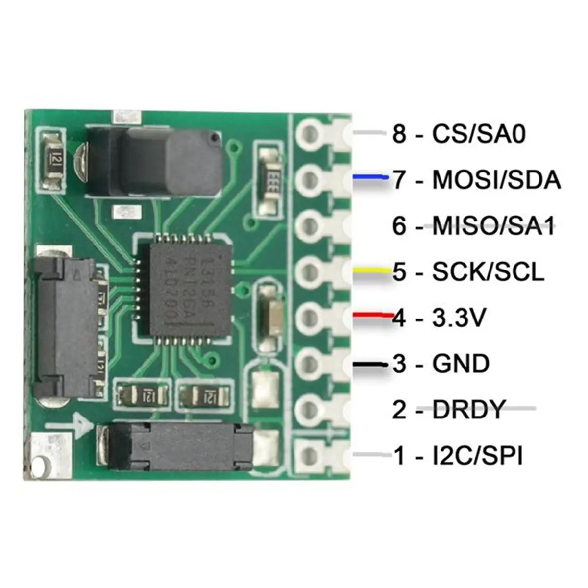 AT42 RM3100 Geomagnetism Sensor Module Triaxial Magnetic Field Sensor SPI Interface High 13156 13104 13101 with Pin