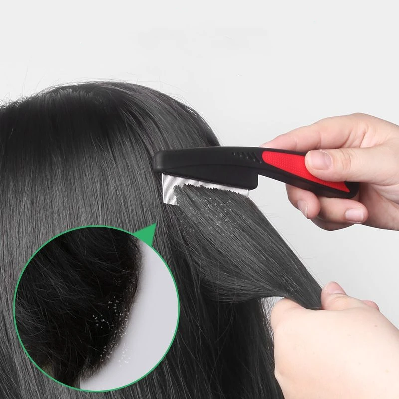 Head Lice Comb Lice Nit Removal Hair Comb Stainless Steel Fine Tooth Comb Lice Comb Professional Head Lice Nit Removal Hair Comb