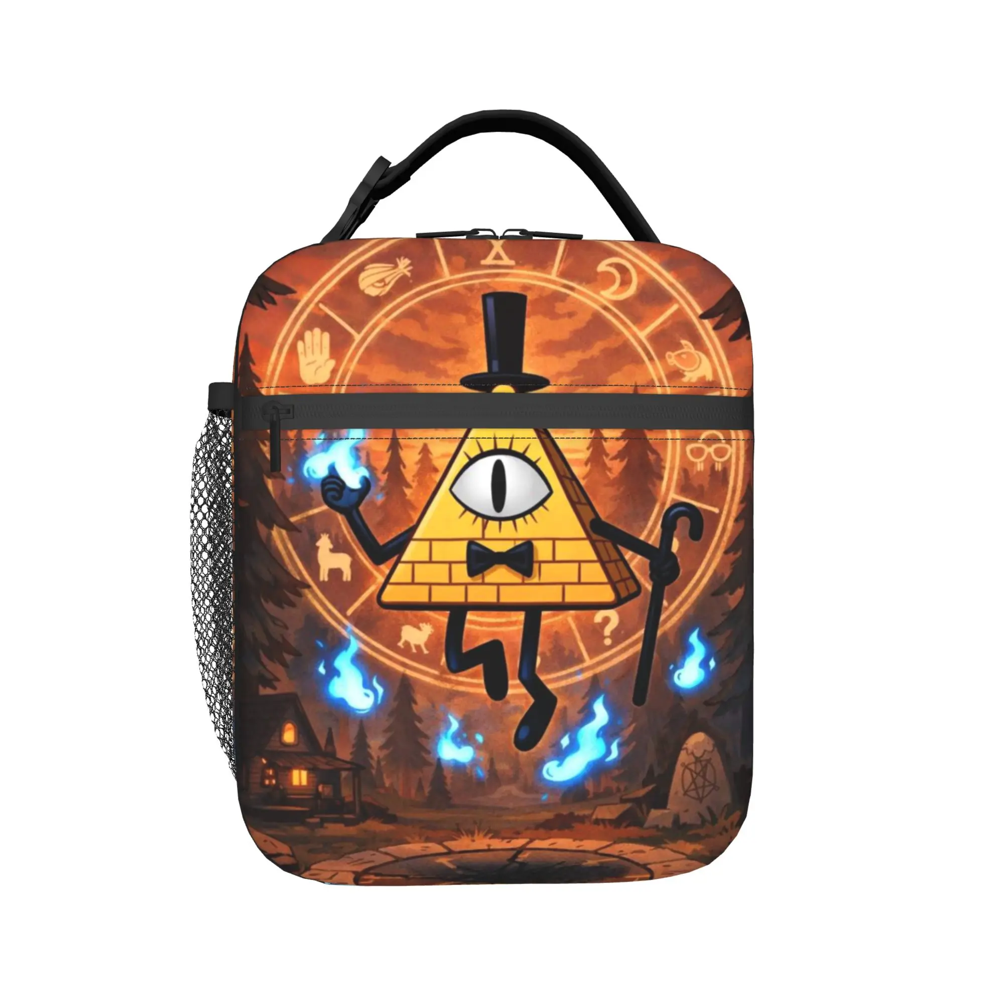 Gravitys Falls Insulated Lunch Bags for Men Women  Food Container Bags Portable Thermal Cooler Lunch Boxes For Picnic