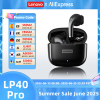 Choice Lenovo LP40 Pro TWS Wireless Bluetooth V5.1 Earphones In-Ear Noise Reduction Earbuds Waterproof Sport Headphones New