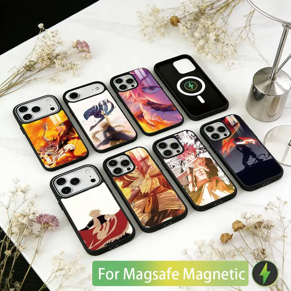 

Fairy Tail Natsu Dragneel Phone Case For iPhone17,16,15,14,13,12,11 Plus,Pro Magnetic For Magsafe Wireless Charging