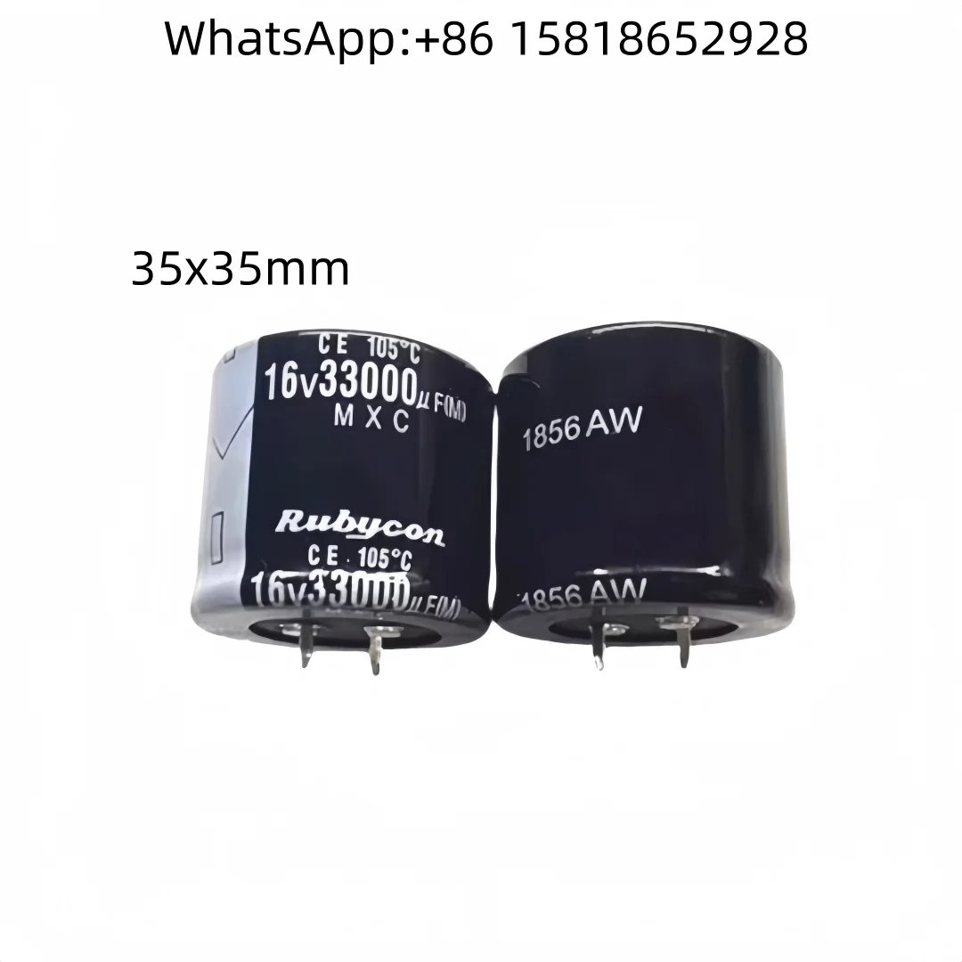 2pcs-33000uf16v-16v33000uf-tamanho-35x35mm-capacitores-eletroliticos-de-filtragem-para-amplificador-de-Audio-ruby-japones