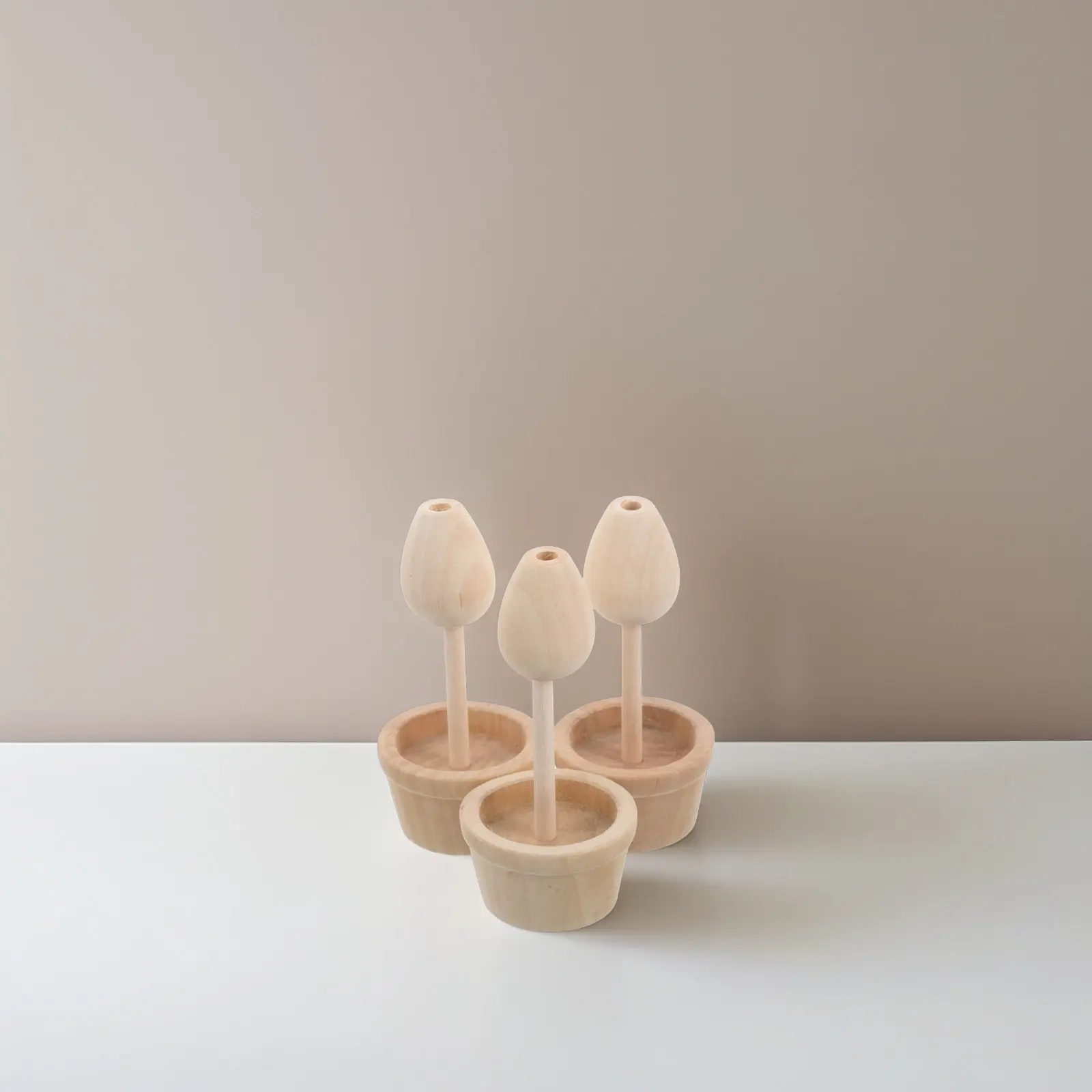 1Set Unpainted Wooden Mushroom Tree DIY Craft Kit for Kids Creative Painting Activity Bonsai Garden Decor Indoor Outdoor