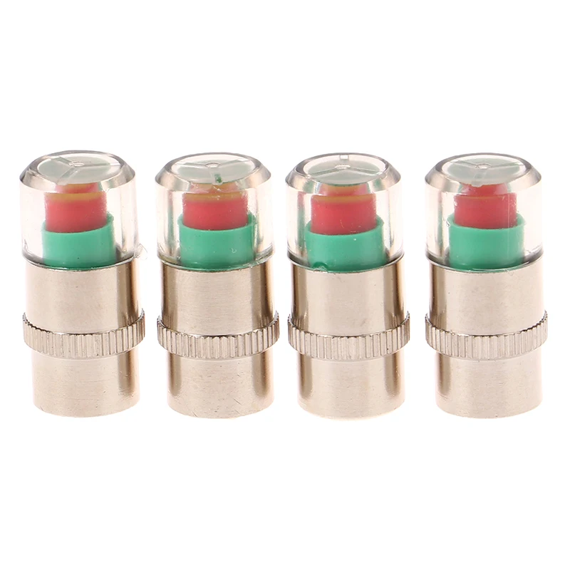 **2/4PCS Car Tire Pressure Gauge Indicator External Valve Detection Universal Type Alert Monitoring Valve Cap Sensor