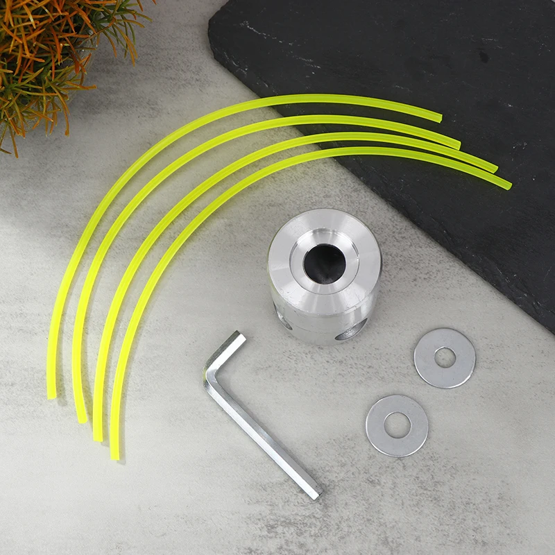 

Universal Aluminum Trimmer Head With Four Trimmer Lines For Brush Cutter Grass Trimmer Head Replacement Tool Part