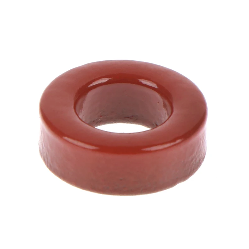 5pcs T50-2 Carbonyl Iron Powder Cores T50-2 13*7.5*5 Mm 4.9nH/N2 Dust Ferrite Toroid Red Core Magnetic Ring