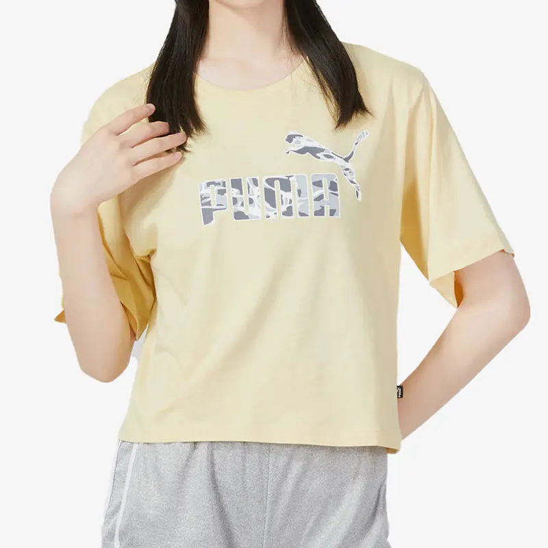 

Оригинальная летняя новая женская спортивная дышащая повседневная футболка с короткими рукавами Puma 677133-42