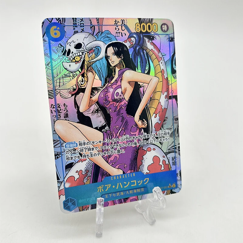 One Piece DIY textured embossed card Hancock Luffy Nami Usopp Vivi Shanks Sabo Christmas birthday presents Refractive brilliance