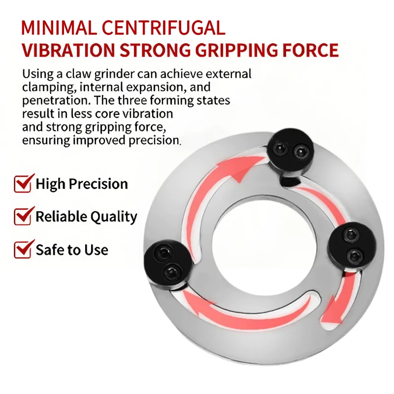 Hydraulic Three-jaw Forming Ring Jaw Repairer 5 6 8 10 12 Inch Boring Jaw Device for CNC Lathe Chuck Repair Tool Parts