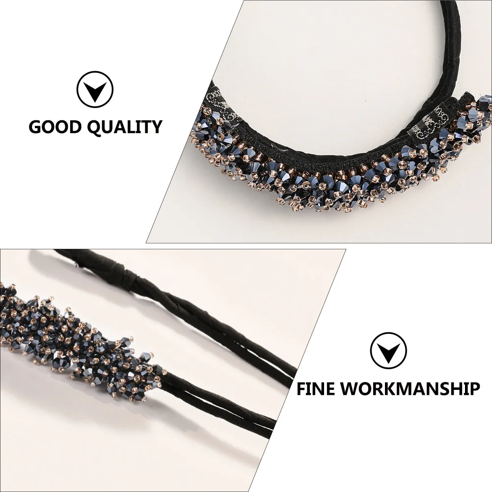 

Хрустальная булочка для волос, легкая булочка для пончиков для женщин, головной убор, аксессуары для волос, элегантная прическа, бигуди для