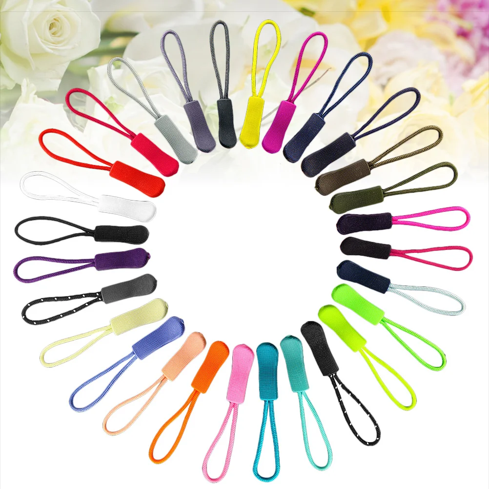 

120Pcs Durable Zipper Puller Rope for Clothes Handbags Backpacks Luggage Not Easy to Fade Practical Replacement