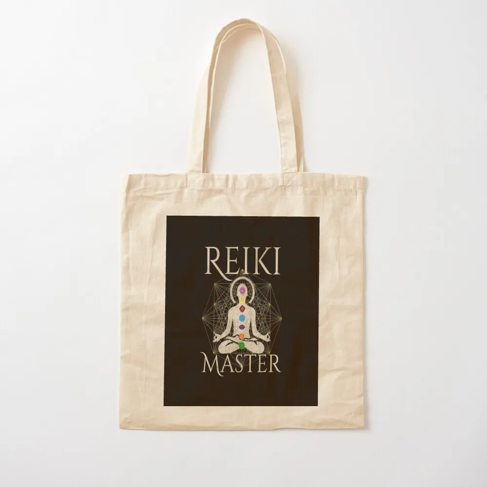 Reiki Master 7 Healing Chakras, Healing Hands Reiki Tote Bag custom tote bag Beach bag large size bags tote bags men