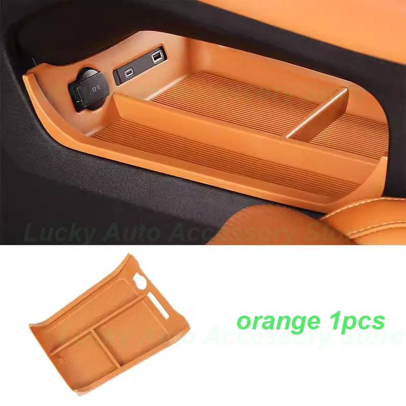 Car Central Console Box for Leapmotor C10 2024 Car Under Central Console Storage Box Stowing TPE Box Interior Accessories