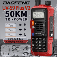 BaoFeng UV-S9 Plus V2 True 10W Long Range 50KM Walkie Talkie Support USB Charger Ham proble Radio Upgrade UV5R UV10R 2-Way Radio