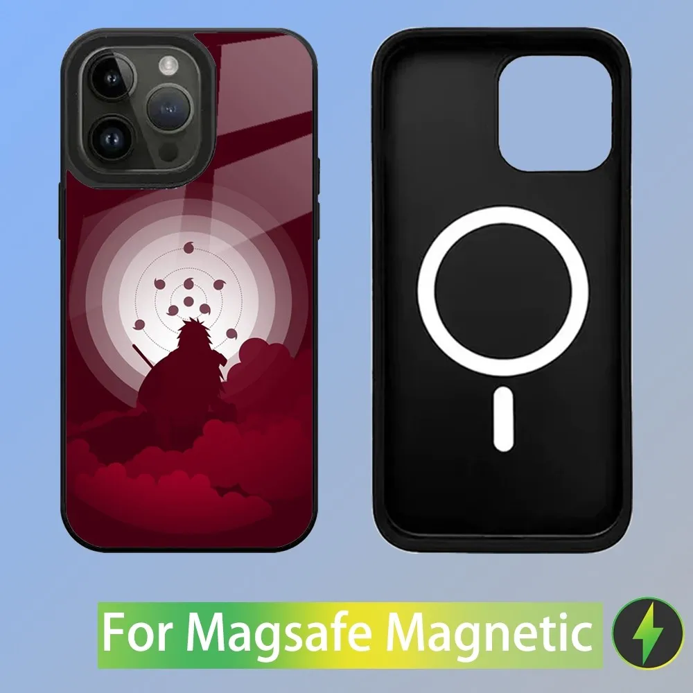 Cool Phone Case For iPhone 16,15,14,13,12,11,Plus,Pro,Max Mini U-Uchiha M-Madara I-Itachi Magsafe Magnetic Wireless Charging