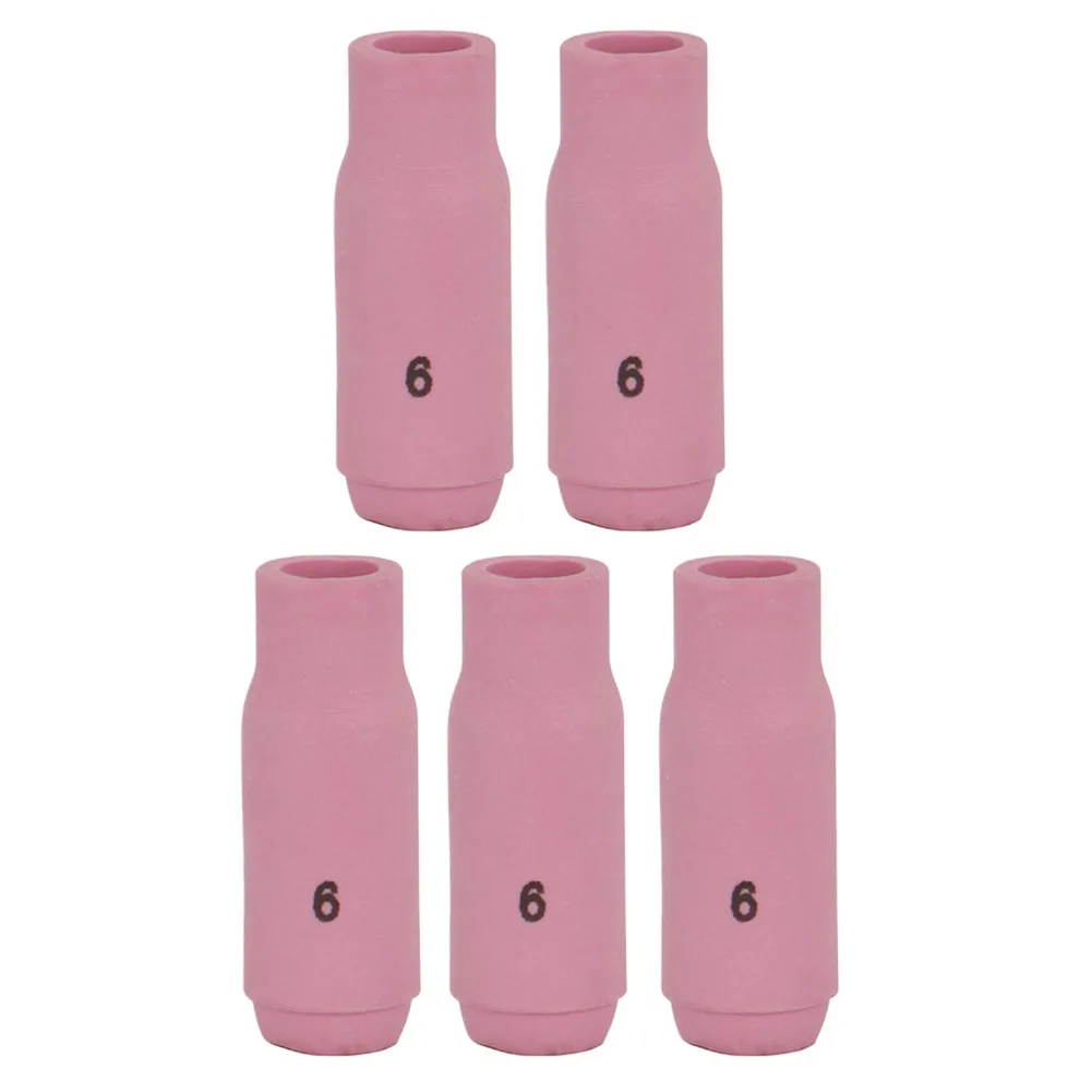 5pcs 10N48 Shield Cups For TIG Alumina Nozzles Shield Cups 9.5mm Aperture Orifice For WP 17 18 26 Tools Replacement Parts