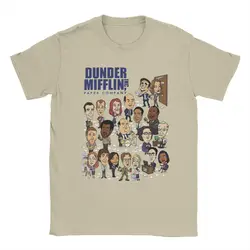 Men's T-Shirts Dunder Mifflin Paper Company The Office Leisure 100% Cotton Tee Shirt TV Show T Shirt Round Collar Tops Classic