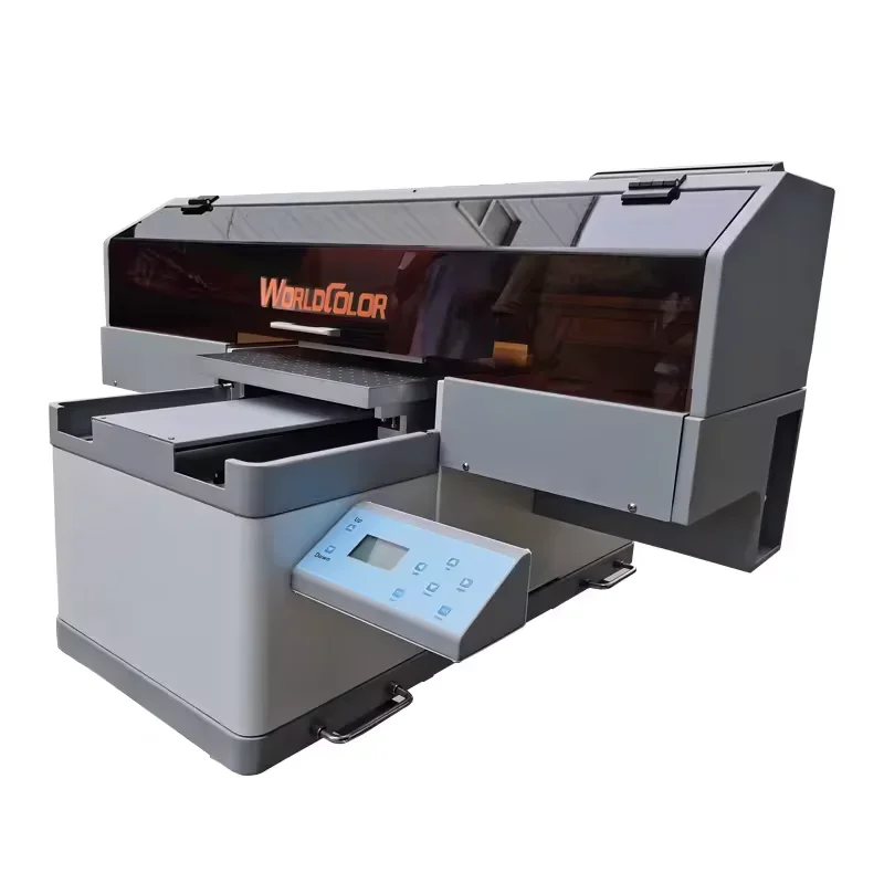 A3 Flatbed UV DTF Inkjet Printer With Multicolor Feature Golden Supplier Manufacturer's Roll UV DTF Printer