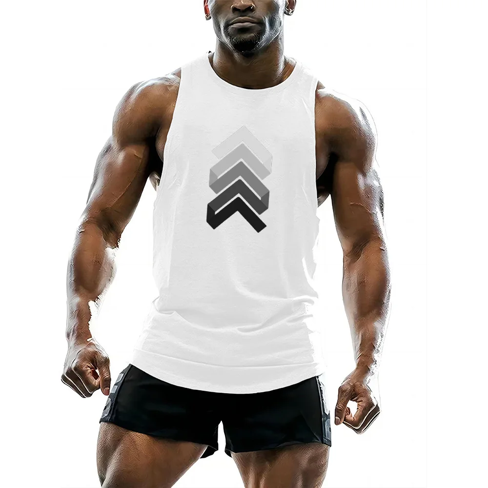 

Summer Basketball Wear Sleeveless Men's Tank Top Leisure Sport Sleeveless Vest Male Outdoor 3D Printed Adult Quick Dry Clothing