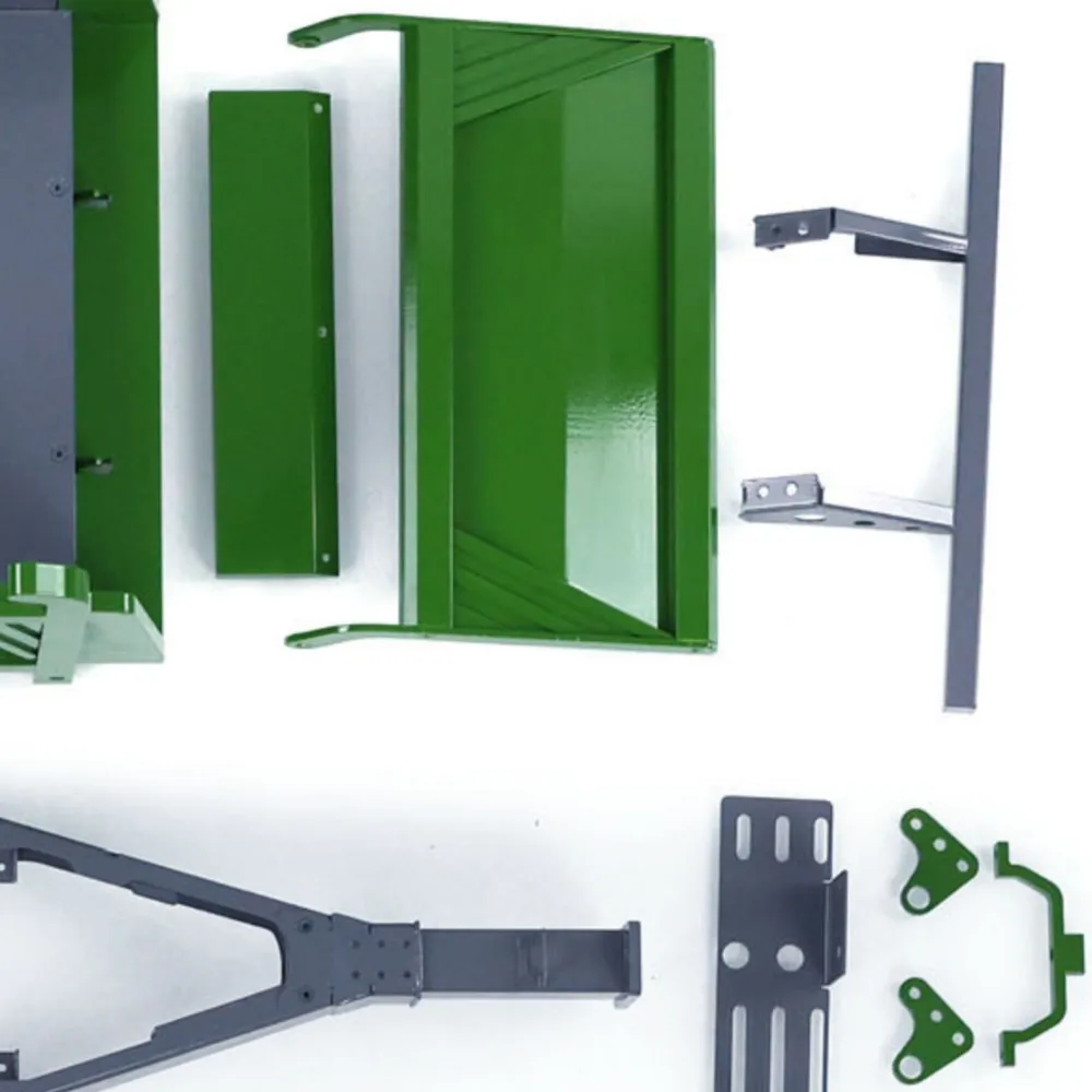 

LESU 1/14 RC 2-Axle Hydraulic Full Trailer LED Lights Painted Self-dumping Trailers for Remote Control Tractor Truck Model Toys