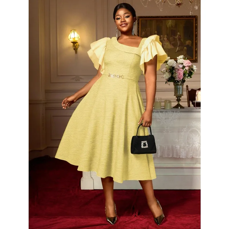 african-dresses-for-women-plus-size-africa-clothes-dashiki-ankara-spring-outfits-gown-elegant-muslim-wedding-party-midi-dress