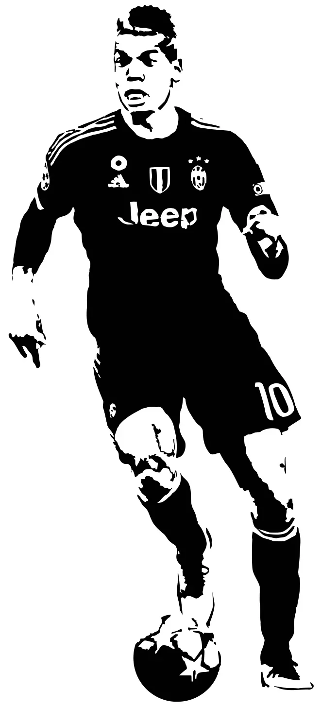 Paul Pogba French France soccer  self-adhesive  removable Wall Sticker Art  Decal Mural   Decor