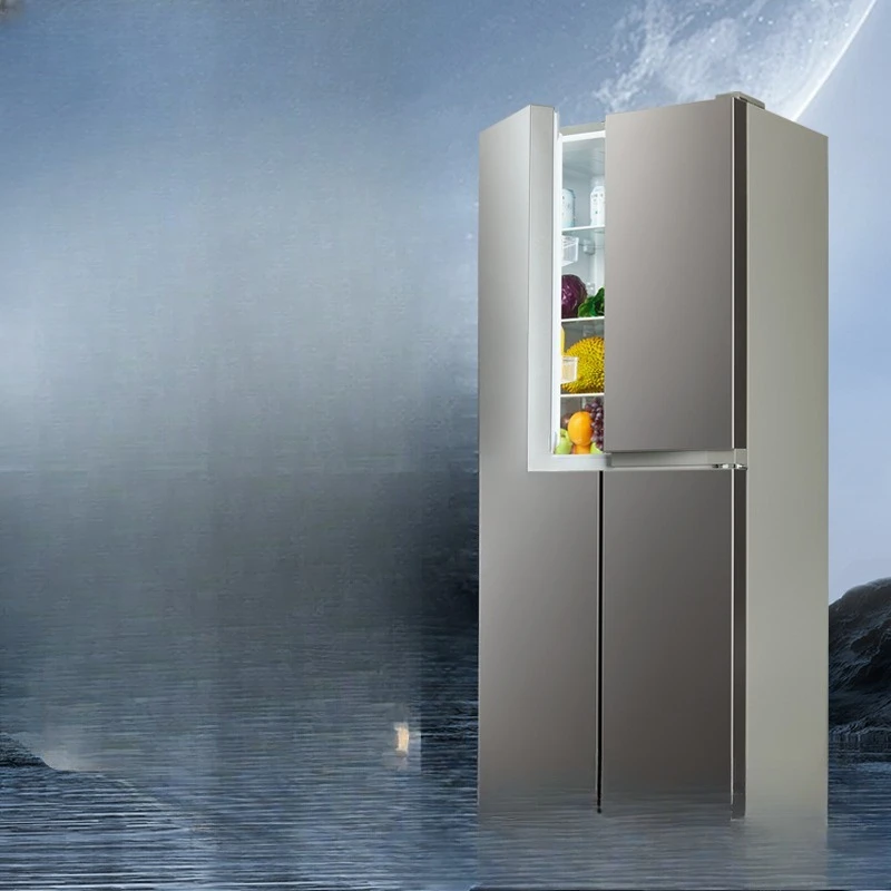 

Household large-capacity folio double-open cross four-door refrigerator air-cooled and frost-free first-class energy efficiency