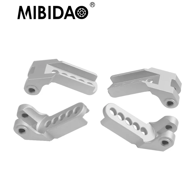 

MIBIDAO 4Pcs Aluminum Alloy Adjustable Shock Suspension Mount Bracket for 1/10 TRX4 RC Crawler Car Upgrade Parts