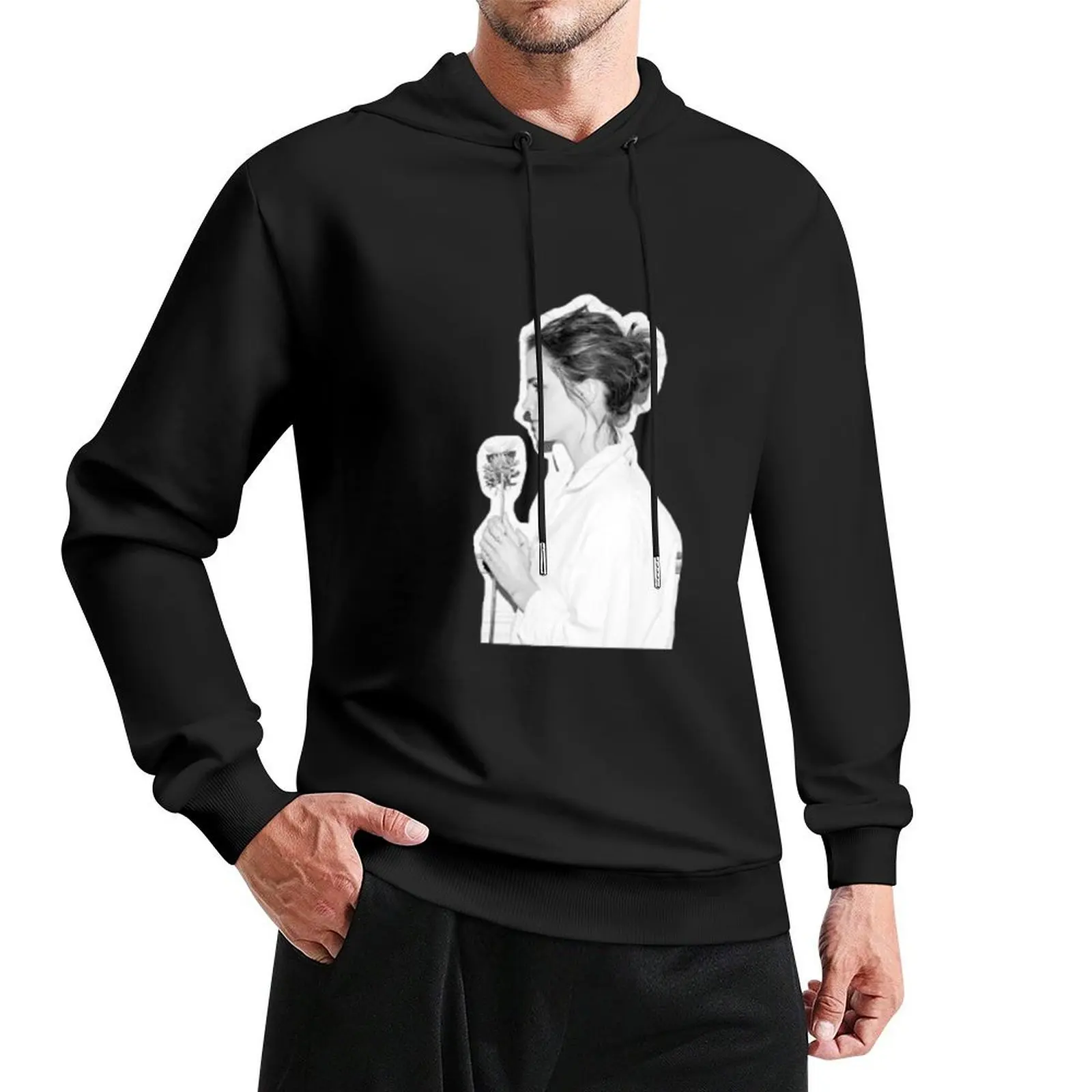 إيما واتسون هوديي ملابس أنيمي الملابس الكورية الرجال قميص العرق ملابس الخريف الرجال هوديي المتضخم