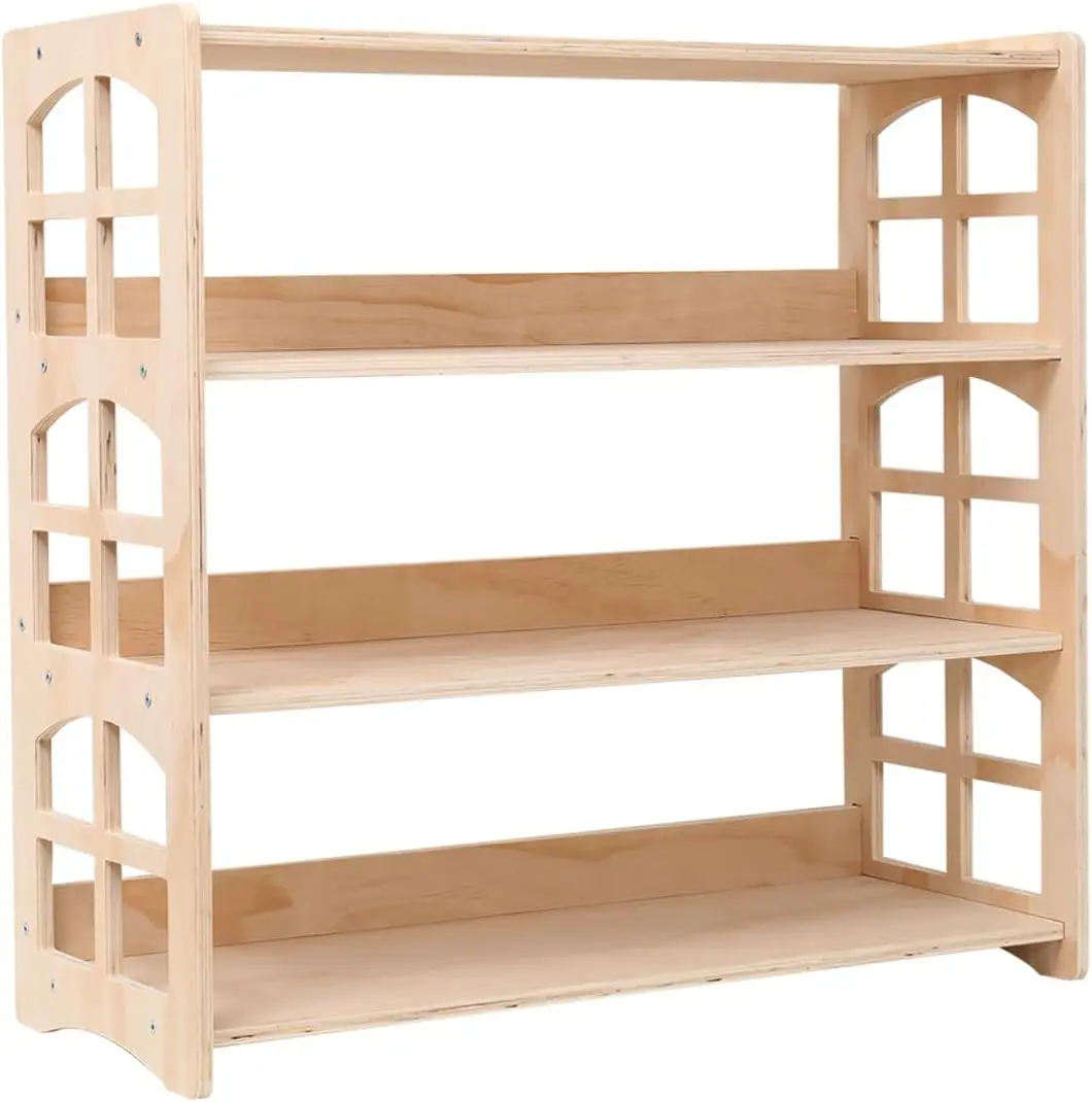 

Montessori Bookshelf Toy Shelf Kids Storage Organizer For Toys Book Shelves For Kids Room Sturdy And Safe Toddler Wood