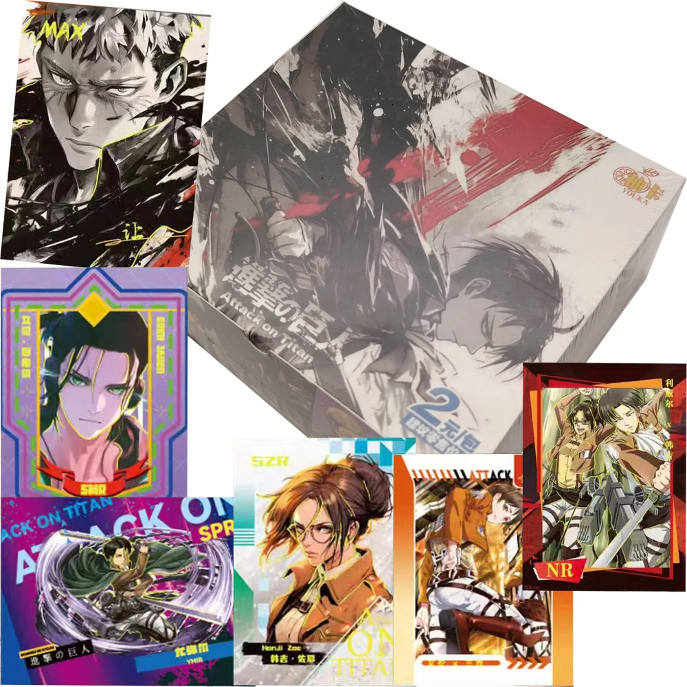 Passion Suspense Anime Attack on Titan Collection Cards Popular IP Surprise Exquisite Fashion Theme Portrait Card Creative Gifts
