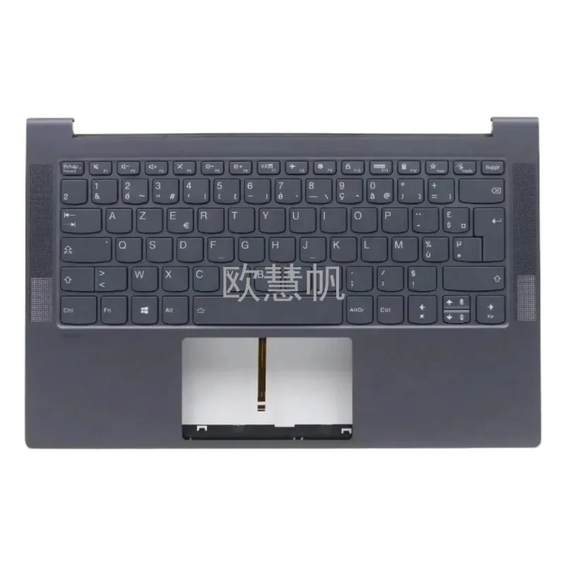 M (French) New for Lenovo Yoga Slim 7-14ARE05 7-14IIL05 7-14ITL05 Laptop Palmrest Upper Cover with Backlight Keyboard Grey
