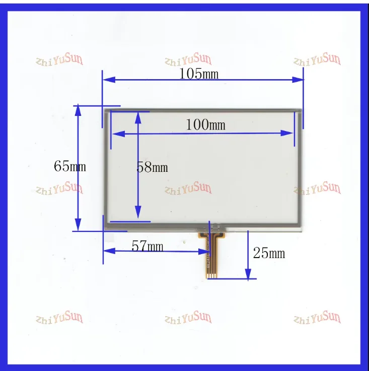 KDT-4357 vidro Da Tela de Toque 167mm * 100mm 7 polegadas 4 lins touchsensor 167*100 touchglass digitador de VIDRO