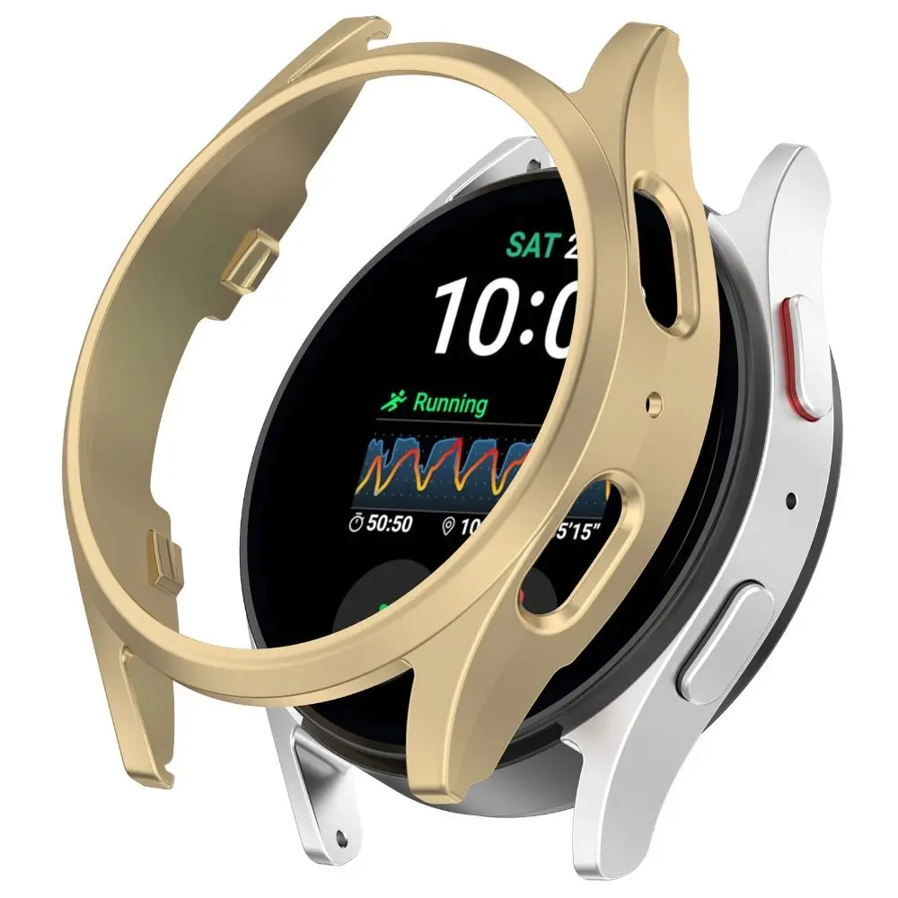 Zderzak PC Shell odporna na zarysowania twarda obudowa ochraniacz ekranu akcesoria etui na inteligentny zegarek pokrywa dla Samsung Galaxy Watch 7 40/44mm