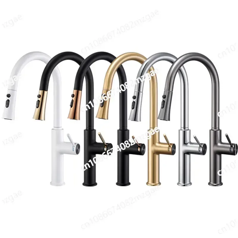 Hot and Cold Pull Out Kitchen Faucet