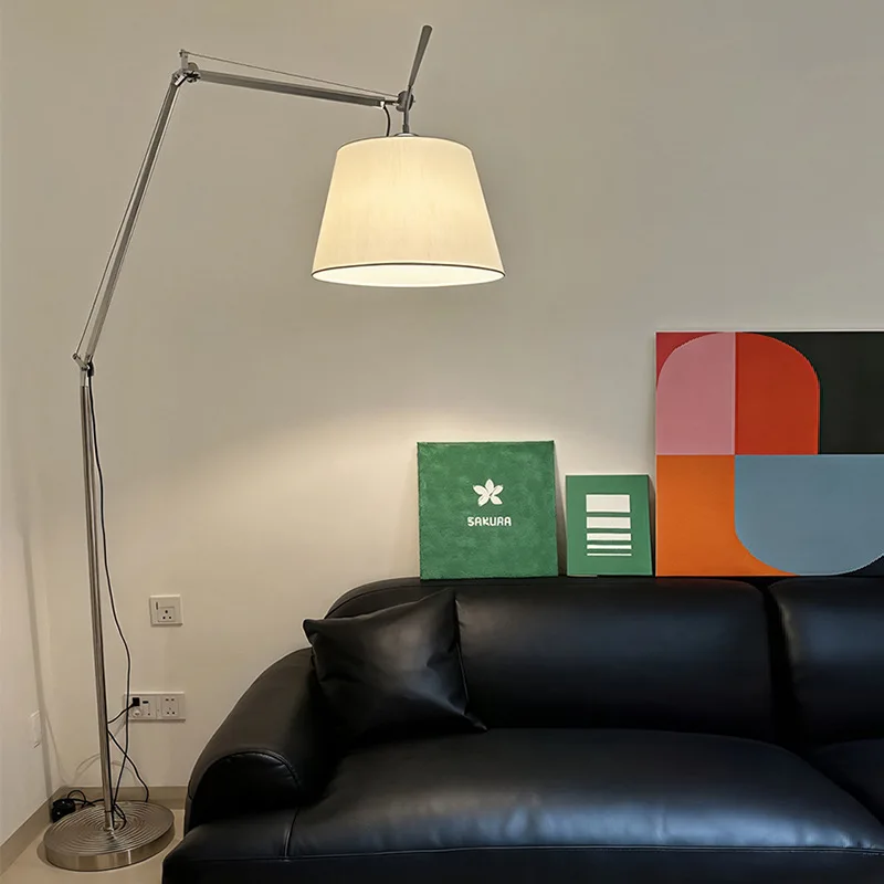 

Creative Swing Arm Telescopic Floor Lamp for Bedroom Living Room Study Atmosphere Light Minimalist Sofa Standing Light