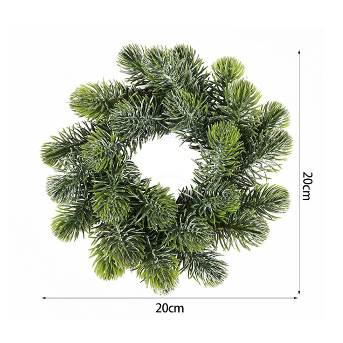 Artificial Wreath For Front Door Outside Decor Round Green Artificial Wreath Christmas Garland 2025 New Year Festive Ornament