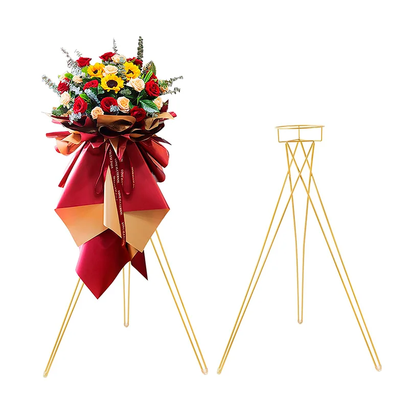 2/10 Pieces Gold Flower Stand Display-41.3 Inch High Flower Arrangement Stand, Wedding, Birthday, Christmas, Halloween Decoratio