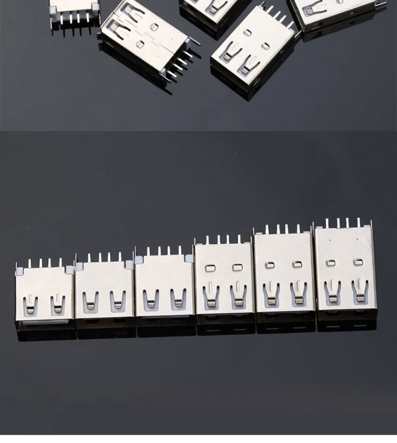10 Stück USB-Buchse Ladeanschluss Zubehör AF180 Grad Gerader Stift 10,0~17,5/19,6/20,5 Mit oder Ohne Kanten – Detail 7