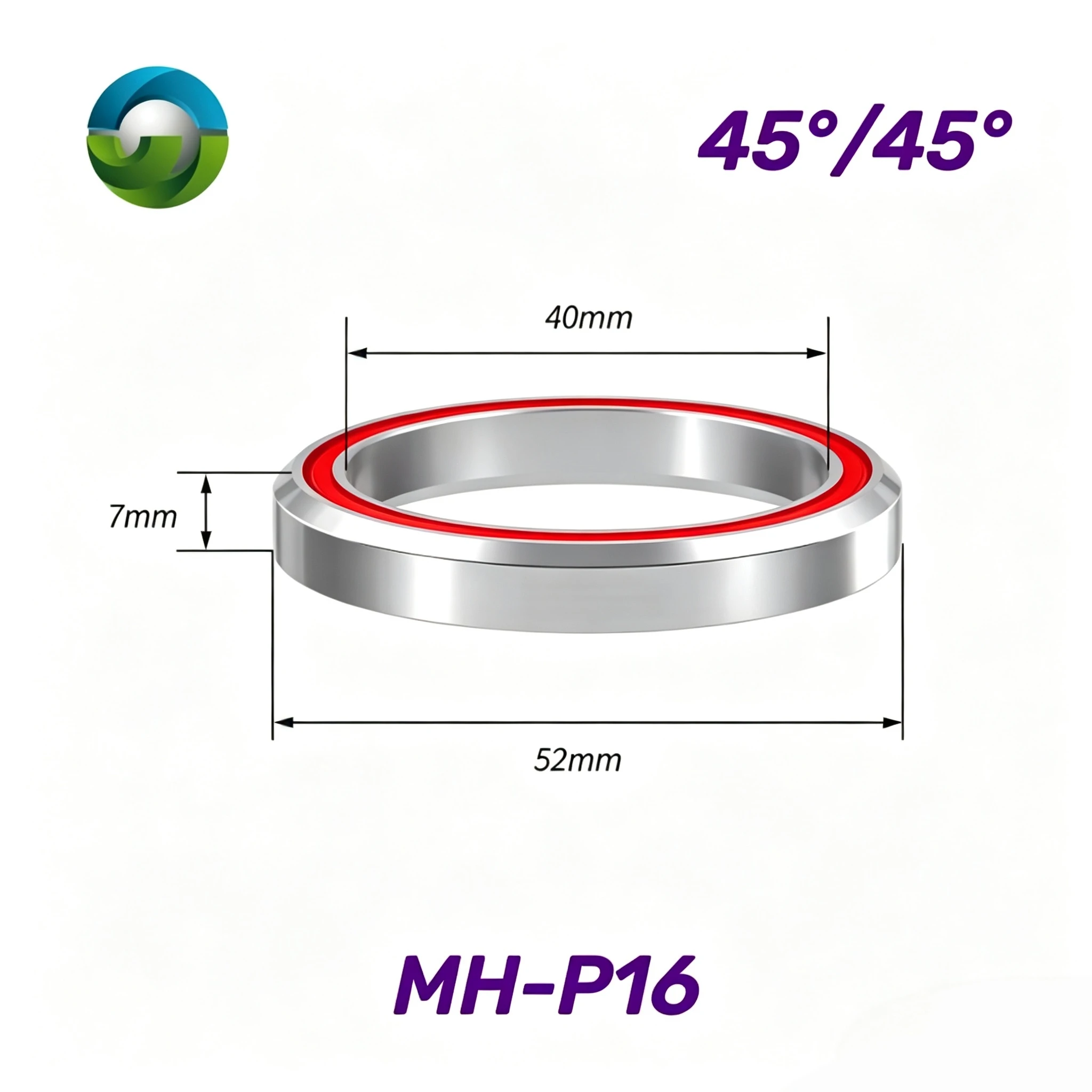 1Pcs Bicycle Headset Bearing ABEC-7 Chrome Steel 38mm 39mm 49.5mm 41mm 41.8mm 51.8mm 52mm for Mountain Road Bicycle Repair Parts