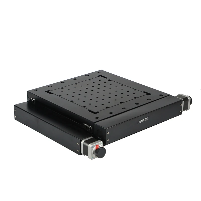 PT-XY100 XY Motorized Microscope Stage Electric XY Integral Combinating Platform 100mm Travel Linear Stage