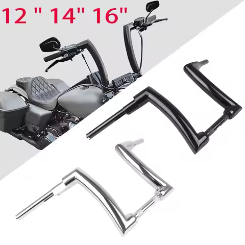 12" 14" 16" Handlebar Drag Bar Handle Bar For Harley Sportster XL883 XL1200 Dyna Road King Road Glide Softail Fat Boy Street Bob