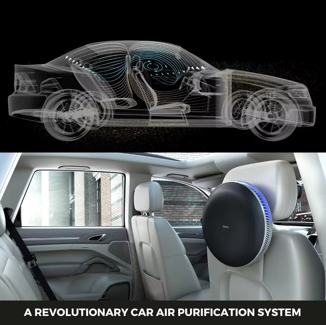 

Автомобильный портативный очиститель воздуха HEPA IQAir Atem, фильтры для загрязнения, запахов, газов, автомобильных дымов и триггеров астмы, бактерий