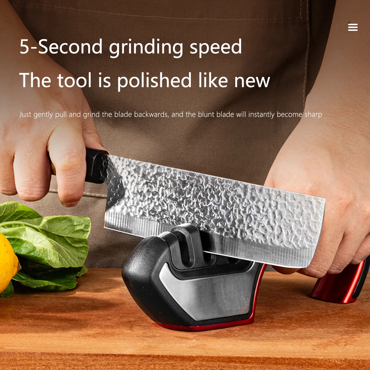 

Quick Fix Knife Sharpener | Handheld Tool for Fast Kitchen & Outdoor Sharpening | Multi-Functional & Easy to Use Sharpener