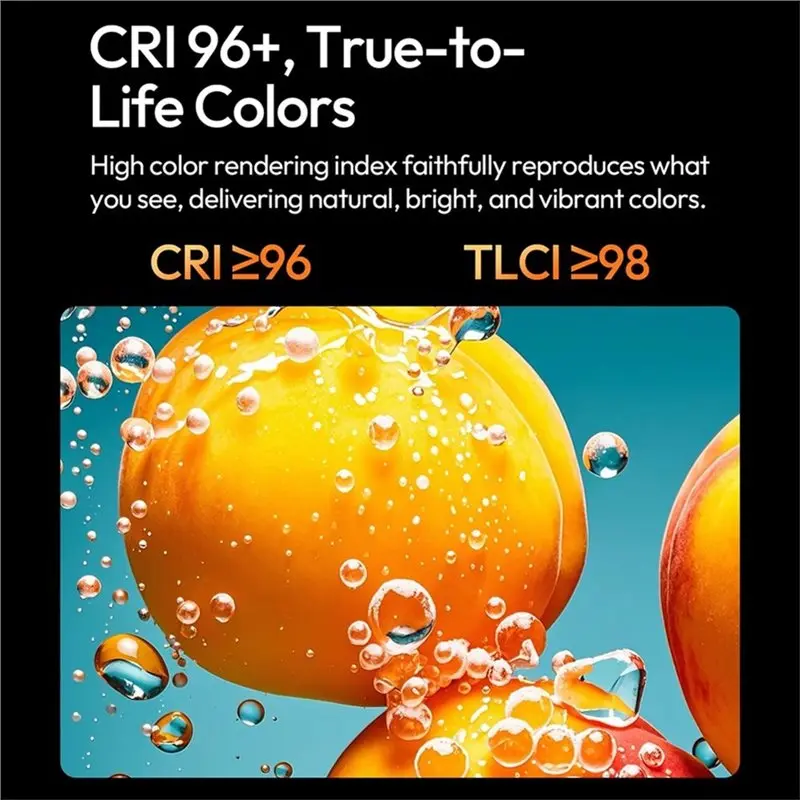FFYY C01 100W COB 휴대용 보조 조명 LED 스튜디오 조명, 2700K-6500K, 콘덴서 렌즈 내장, 연속 조명, 블랙