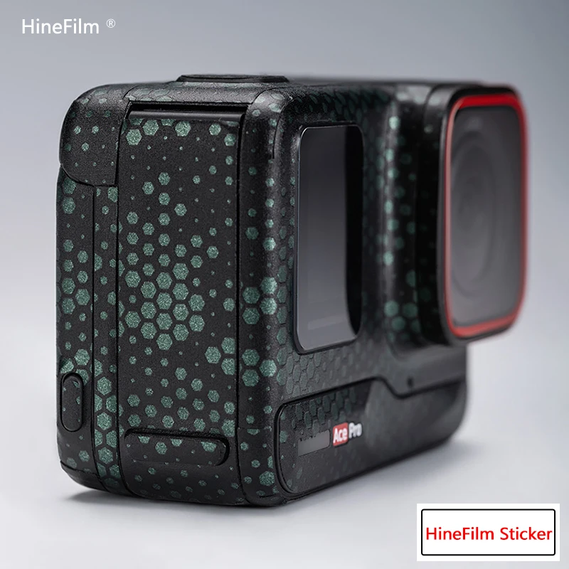 Hinefilm الجلد ل Insta360 Ace Pro كاميرا ملصق المضادة للخدش التفاف غطاء ل Insta 360 Ace Pro حامي التفاف غطاء الجلد